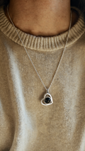 The Memory Necklace - Heart pendant, Silver
